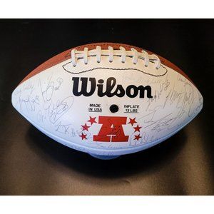 1997 Pro Bowl AFC signed football - Ray Lewis, Bettis, Rison, Seau + 50 Autos